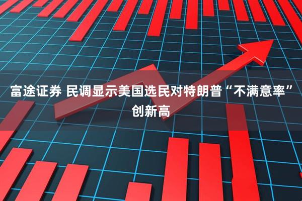 富途证券 民调显示美国选民对特朗普“不满意率”创新高